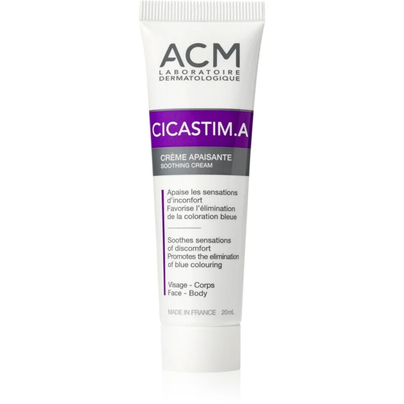 ACM Cicastim A Soothing Cream подхранващ успокояващ крем против синини и натъртвания 20 мл.
