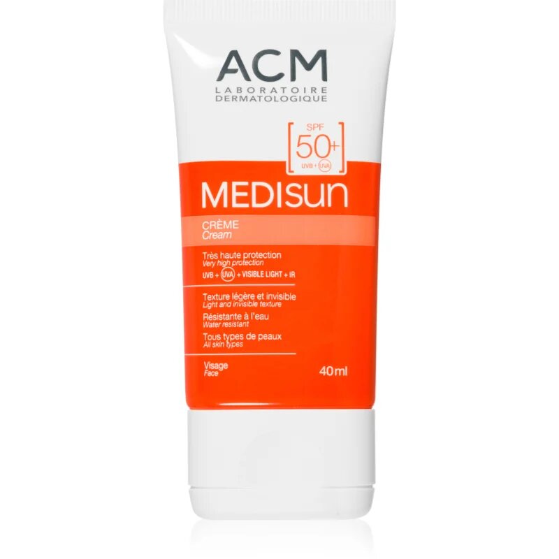 ACM Medisun Водоустойчив слънцезащитен крем за лице SPF 50+ 40 мл.