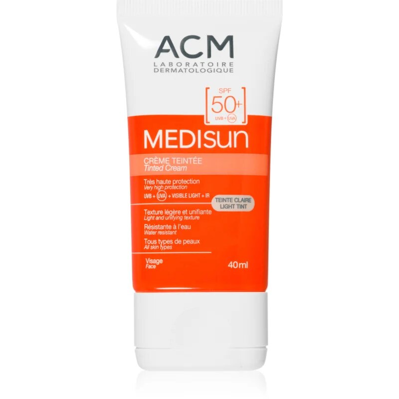 ACM Medisun защитен крем SPF 50+ цвят Light 40 мл.