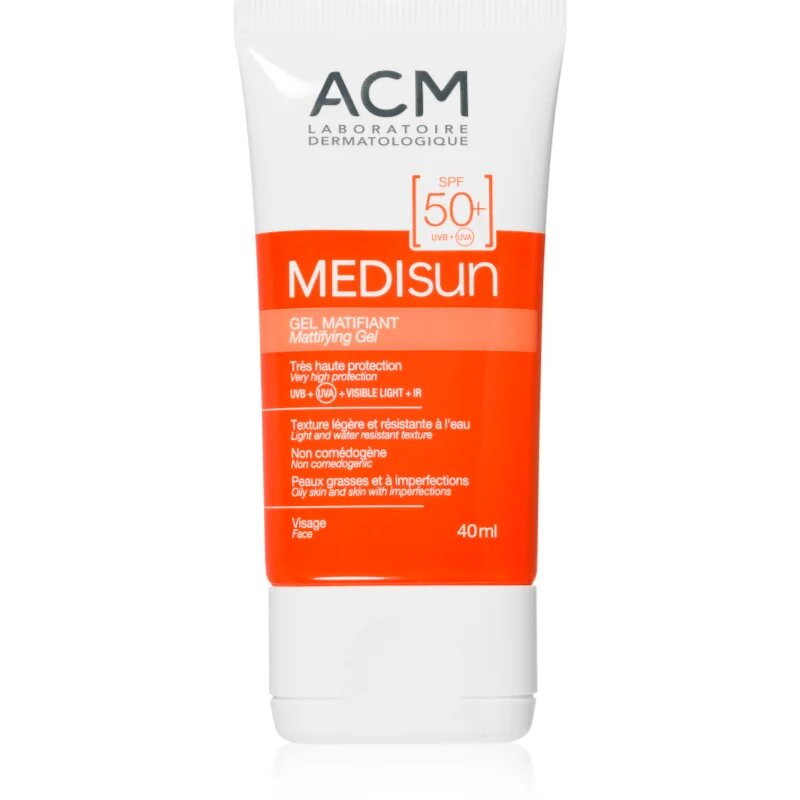 ACM Medisun защитен матиращ крем за лице SPF 50+ 40 мл.