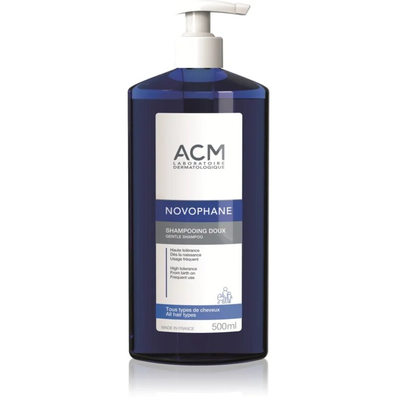 ACM Novophane Gentle Shampoo изключително нежен шампоан за всички видове коса 500 мл.