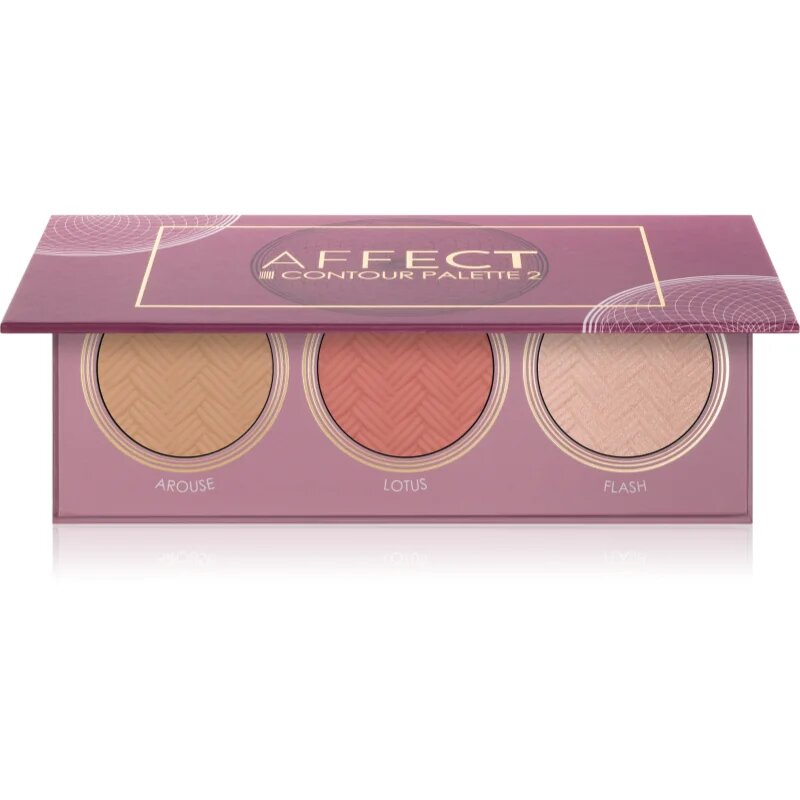Affect Contour Palette 2 хайлайтър бронзър и руж 3x5 гр.