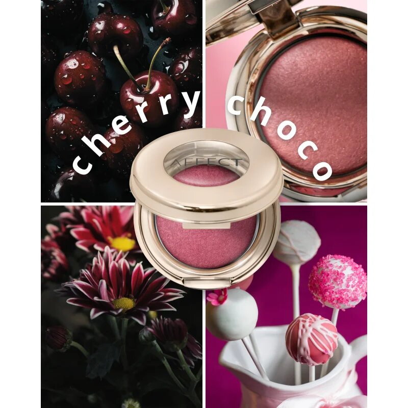 Affect Glow Bakery руж - пудра цвят Cherry Choco 3 гр.