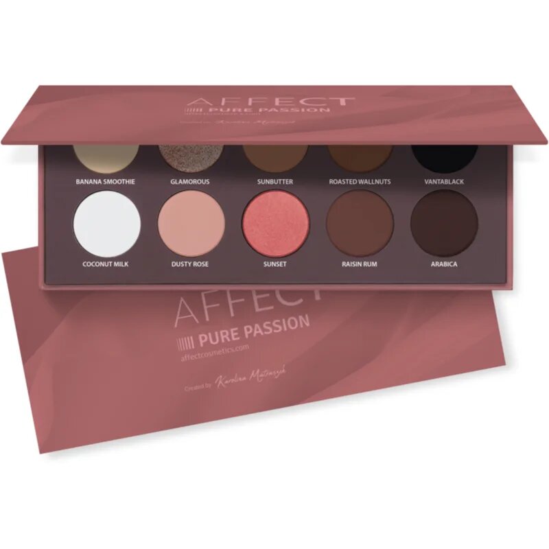 Affect Pressed Eyeshadow Palette палитра сенки за очи цвят Pure Passion 10x2 гр.