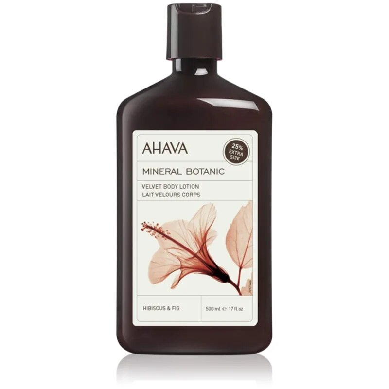 Ahava Mineral Botanic Hibiscus & Fig кадифен лосион за тяло хибискус и смокиня 500 мл.