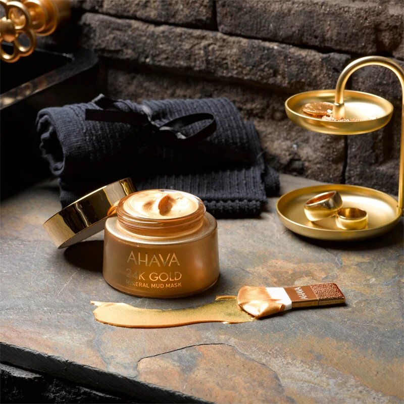 Ahava Mineral Mud 24K Gold минерална маска с кал с 24 каратово злато 50 мл.