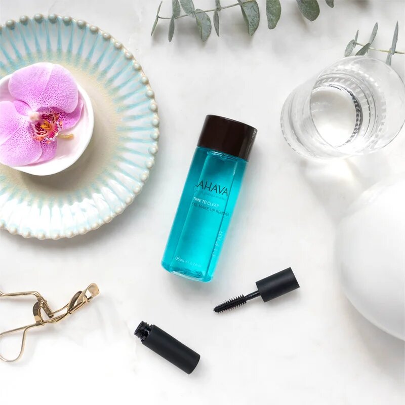 Ahava Time To Clear продукт за почистване на водоустойчив грим от очи за чувствителни очи 125 мл.
