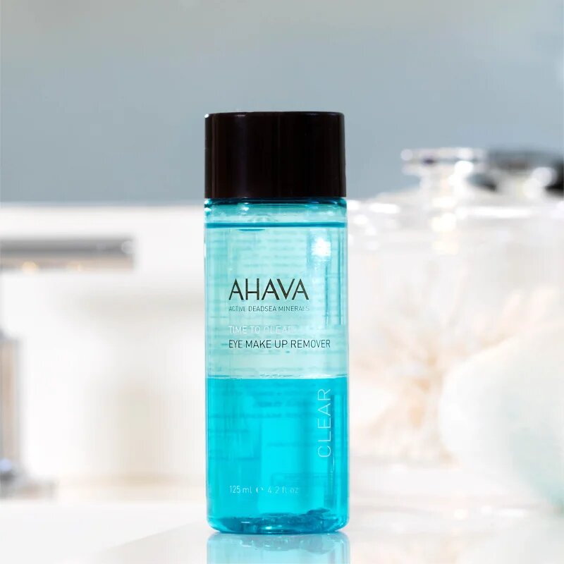 Ahava Time To Clear продукт за почистване на водоустойчив грим от очи за чувствителни очи 125 мл.