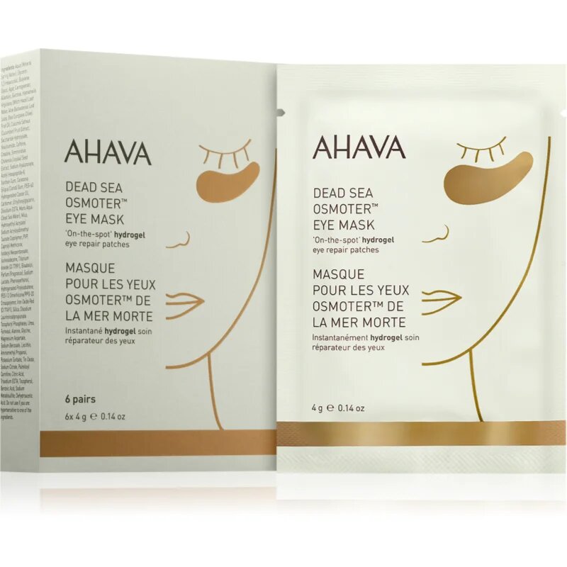 Ahava Youth Boosters Osmoter™ хидрогелова маска за зоната около очите за освежаване и хидратация 6x4 гр.