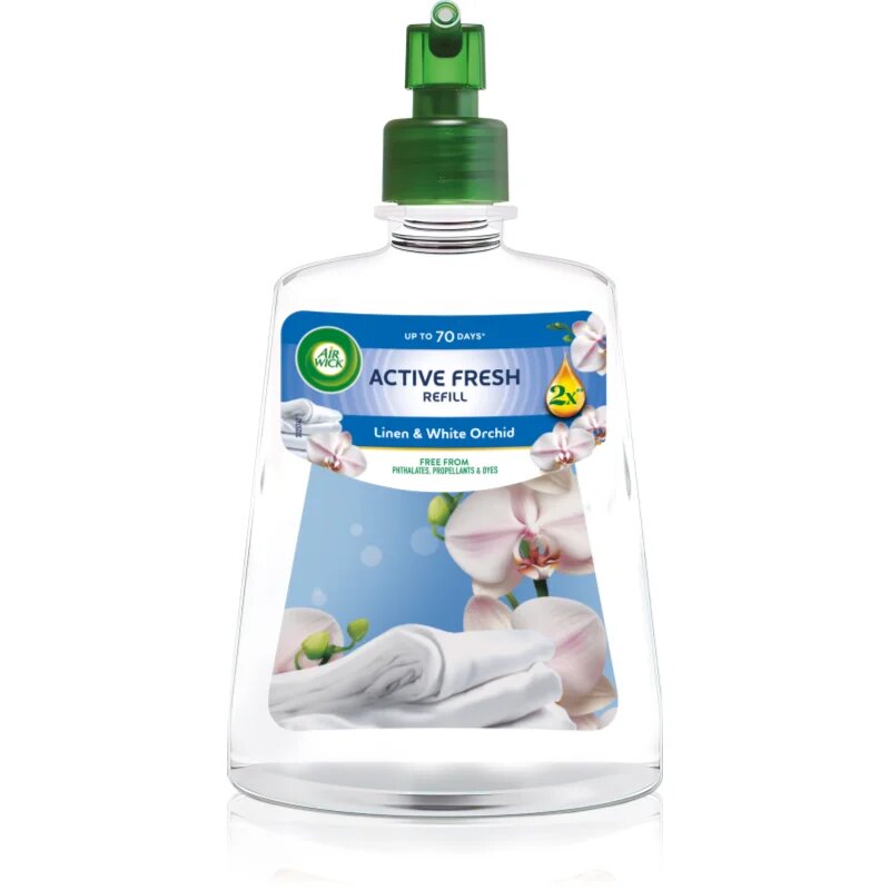 Air Wick Active Fresh Linen & White Orchid ароматизатор за въздух пълнител 228 мл.