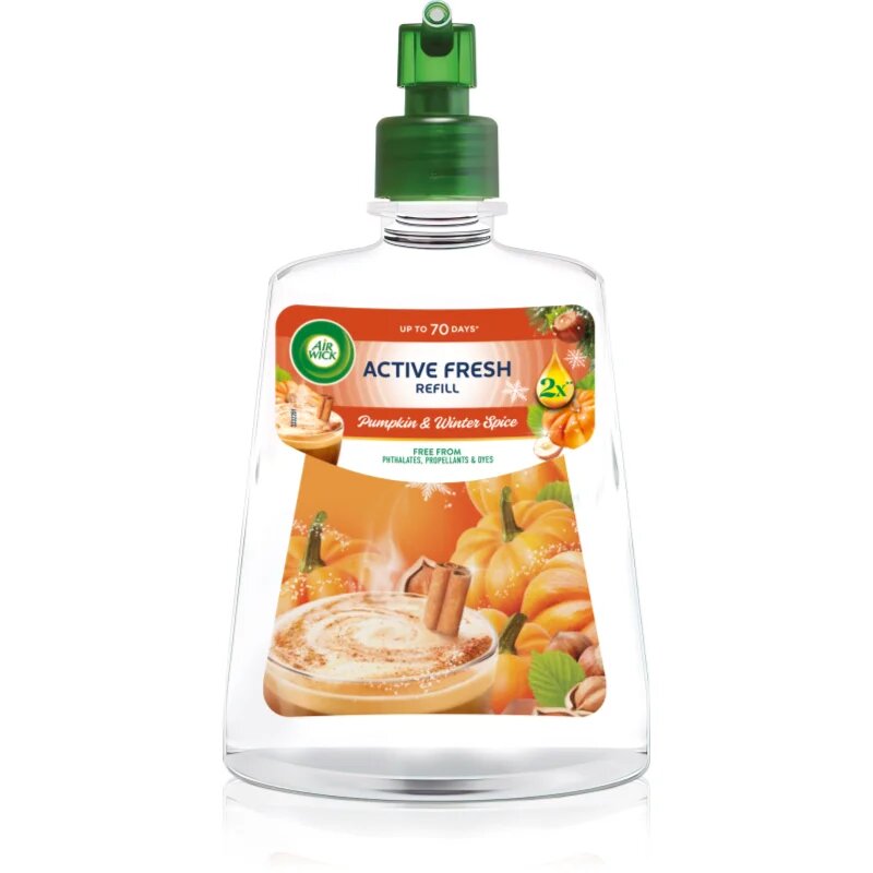 Air Wick Active Fresh Pumpkin & Winter Spice ароматизатор за въздух пълнител 228 мл.