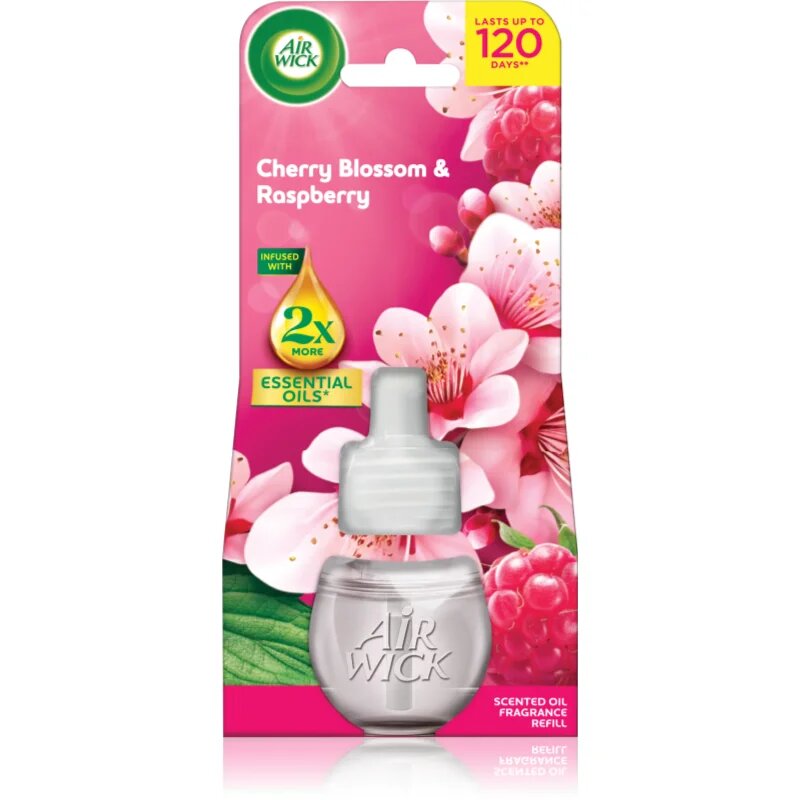 Air Wick Cherry Blossom & Rasberry пълнител за електрически дифузер 19 мл.