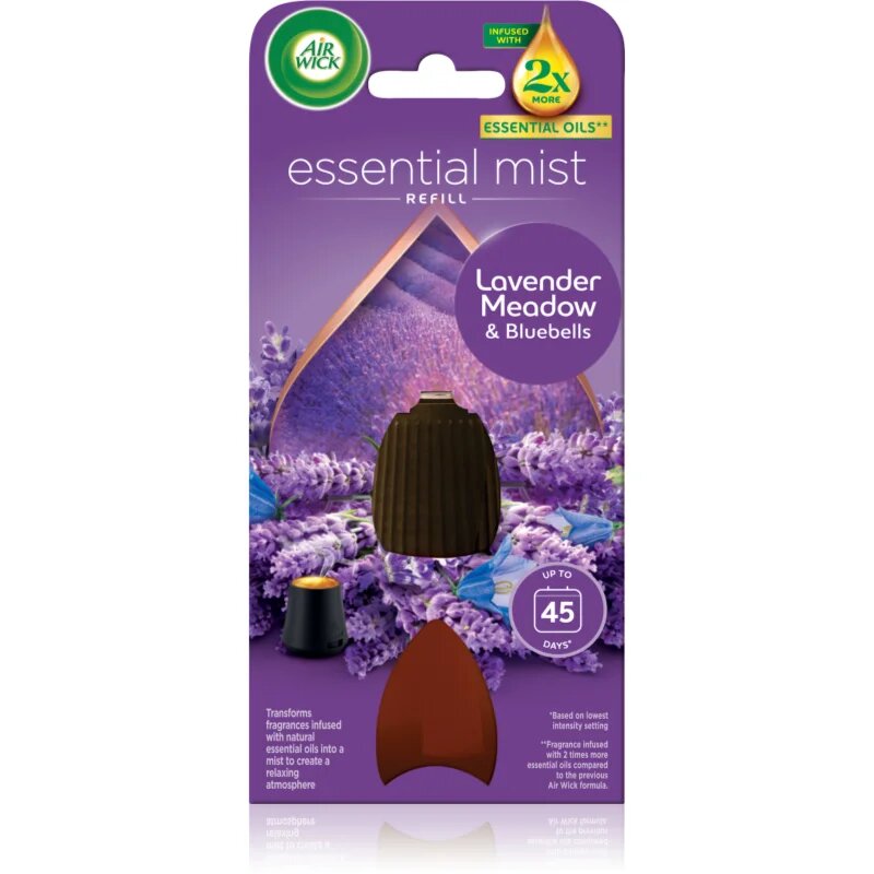 Air Wick Essential Mist Lavender Meadow & Bluebells пълнител за арома дифузери 20 мл.