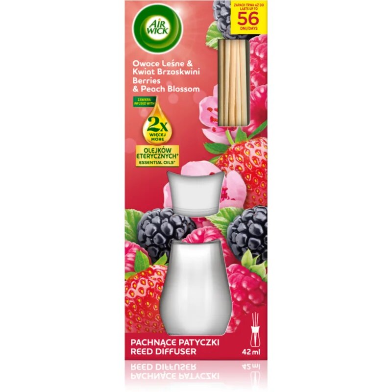 Air Wick Essential Oils Berries & Peach Blossom арома-дифузер 42 мл.