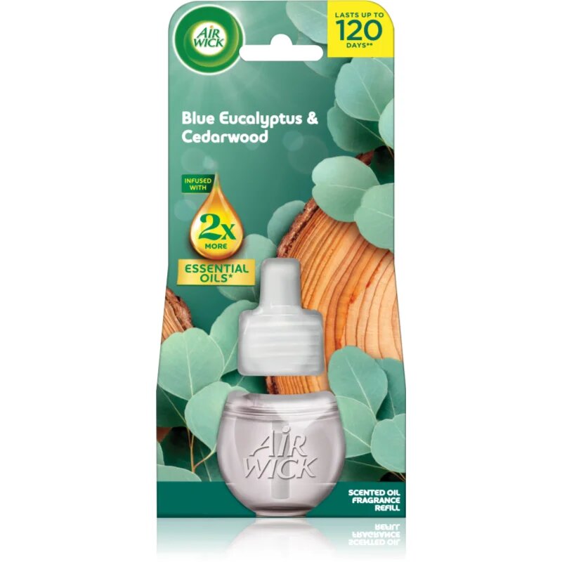 Air Wick Essential Oils Blue Eucalyptus&Cedarwood пълнител за електрически дифузер 19 мл.