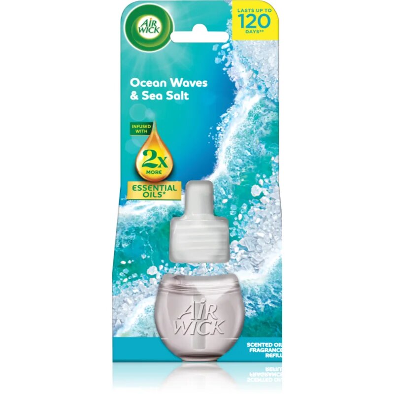 Air Wick Essential Oils Ocean Wawes & Sea Salt пълнител за електрически дифузер 19 мл.