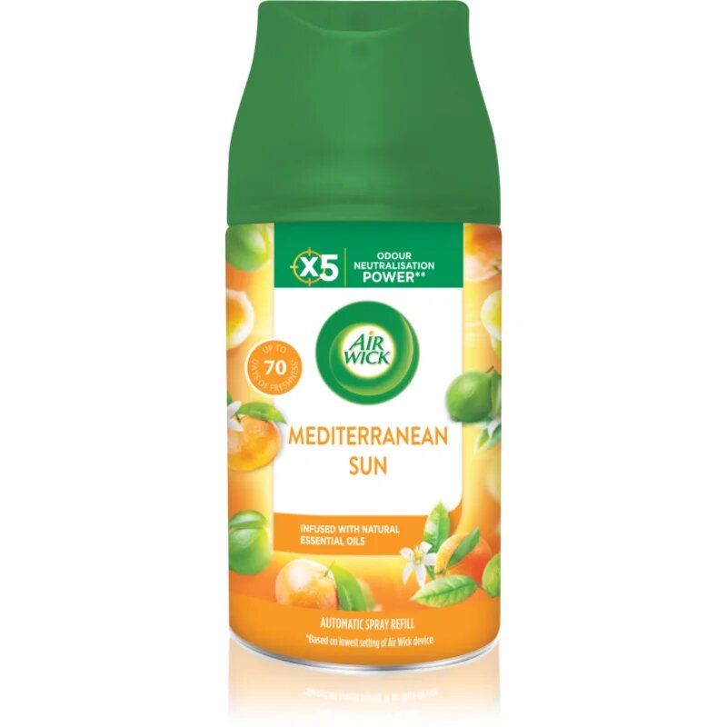 Air Wick Freshmatic Mediterranean Sun ароматизатор за въздух пълнител 250 мл.
