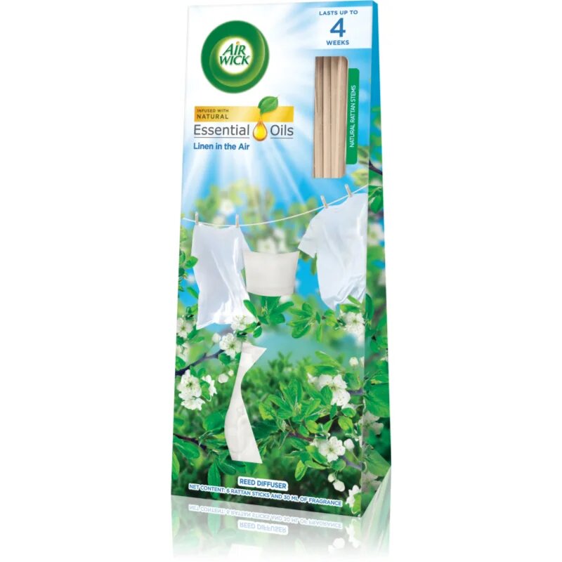 Air Wick Life Scents Linen In The Air aроматизиращ дифузер с пълнител 30 мл.