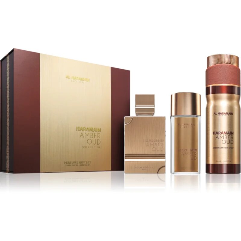 Al Haramain Amber Oud Gold Edition подаръчен комплект унисекс