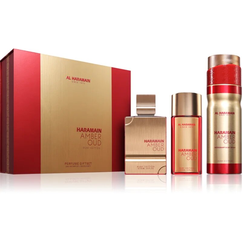 Al Haramain Amber Oud Ruby Edition подаръчен комплект унисекс 1 бр.