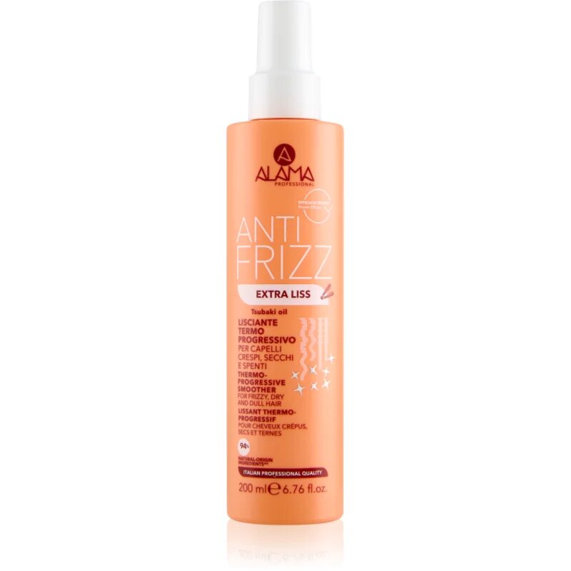 Alama Professional Anti Frizz Extra Liss изглаждаща грижа за блясък за суха и крехка коса 200 мл.