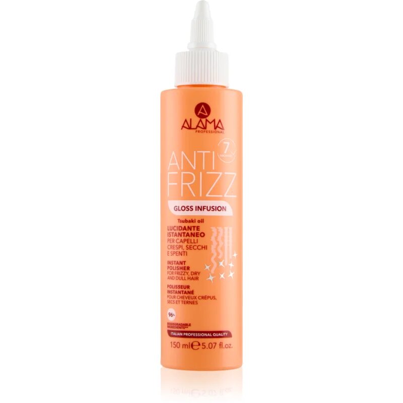 Alama Professional Anti Frizz Gloss Infusion серум без отмиване за блясък и мекота на косата 150 мл.