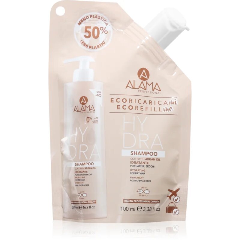 Alama Professional Hydra Shampoo хидратиращ шампоан Eco Refill 100 мл.