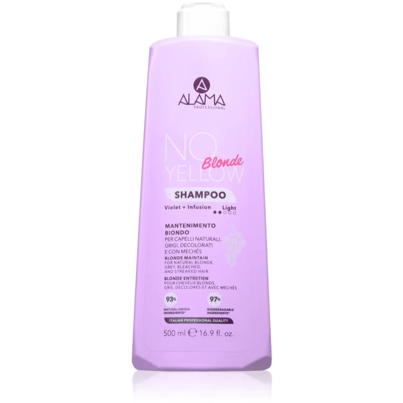 Alama Professional No Yellow Blonde шампоан против жълти оттенъци 500 мл.