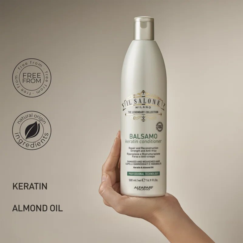 Alfaparf Milano Il Salone Milano Keratin възстановяващ балсам за увредена коса 500 мл.