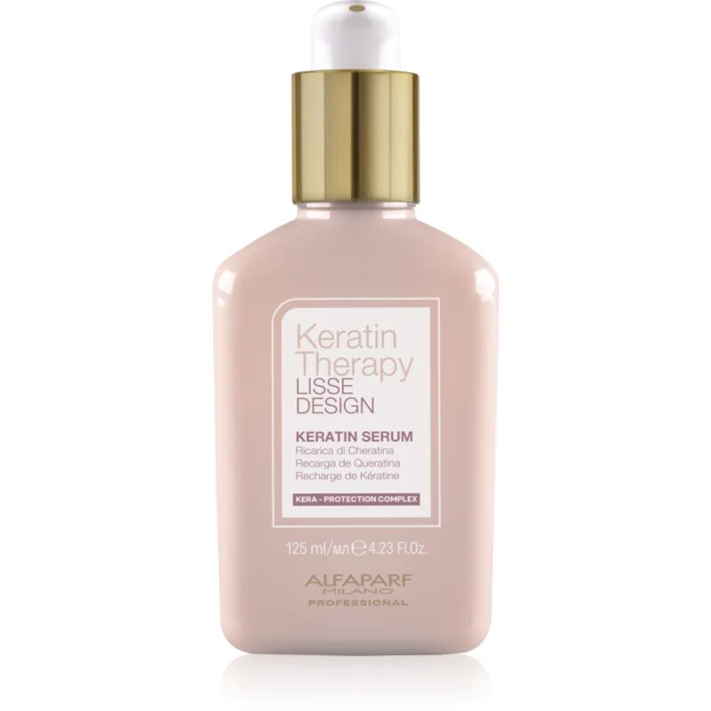 Alfaparf Milano Keratin Therapy Lisse Design хидратиращ серум за блясък и мекота на косата 125 мл.