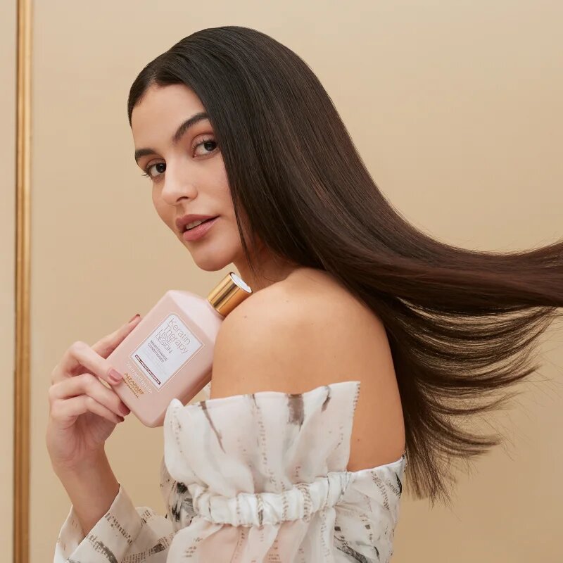 Alfaparf Milano Keratin Therapy Lisse Design нежен балсам за блясък и мекота на косата 250 мл.