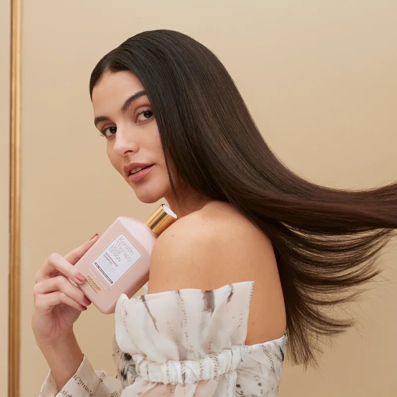 Alfaparf Milano Keratin Therapy Lisse Design нежен шампоан за блясък и мекота на косата 250 мл.
