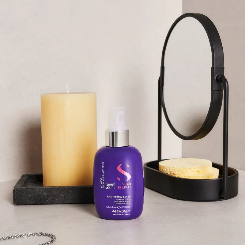 Alfaparf Milano Semi di Lino Blonde спрей против жълти оттенъци за блонд коса и коса с кичури 125 мл.
