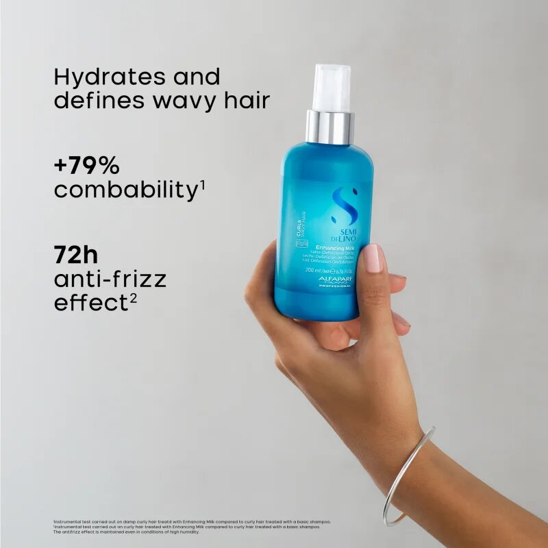 Alfaparf Milano Semi Di Lino Curls Enhancing Milk дефиниращ крем за укрепване на къдрава и вълниста коса 200 мл.