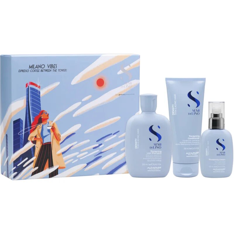 Alfaparf Milano Semi di Lino Density Holiday Kit подаръчен комплект за тънка коса без обем