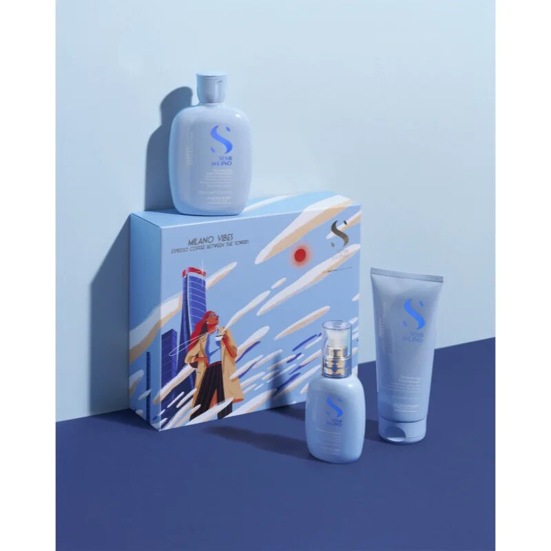 Alfaparf Milano Semi di Lino Density Holiday Kit подаръчен комплект за тънка коса без обем