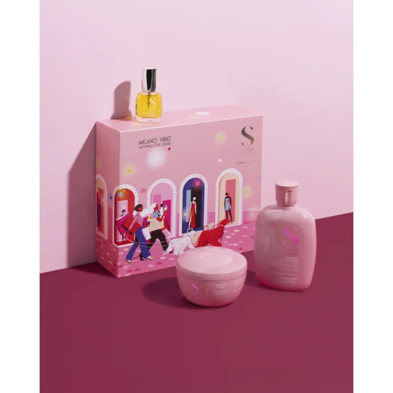 Alfaparf Milano Semi di Lino Moisture Holiday Kit подаръчен комплект за интензивна хидратация 3 бр.