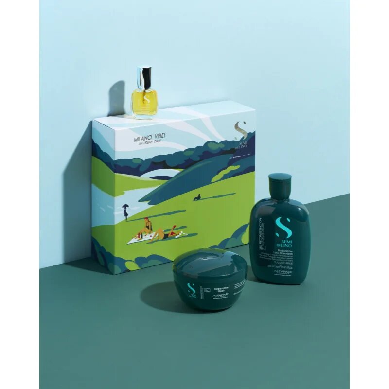 Alfaparf Milano Semi di Lino Reconstruction Holiday Kit подаръчен комплект за увредена коса