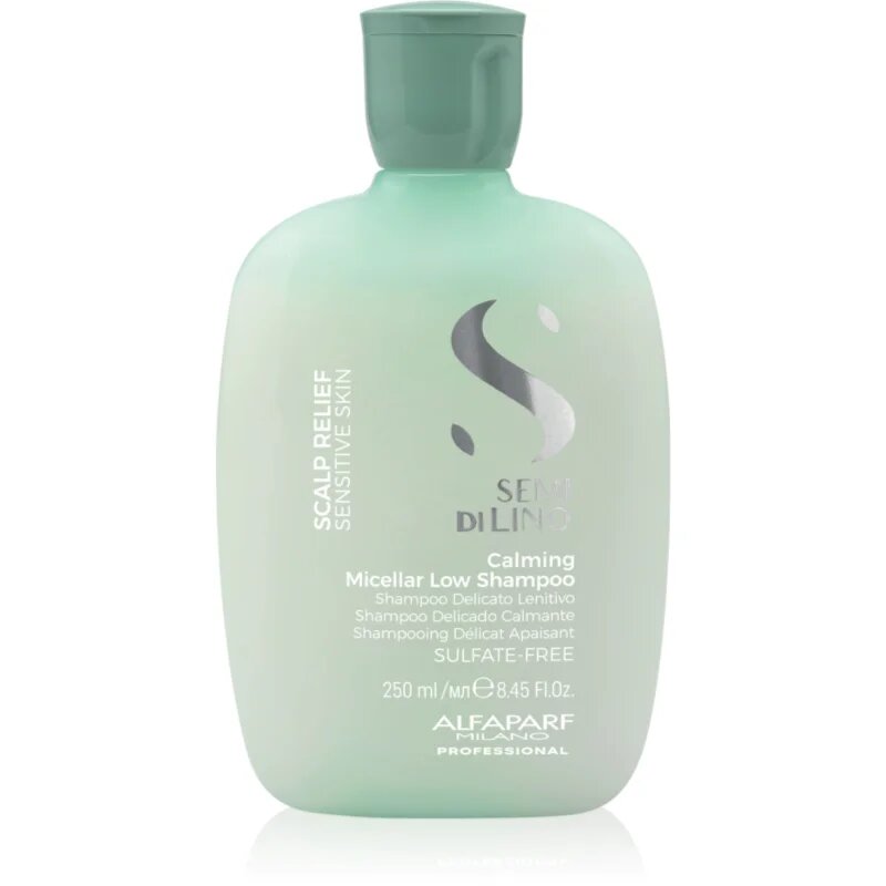 Alfaparf Milano Semi Di Lino Scalp Relief успокояващ шампоан за чувствителна кожа на скалпа 250 мл.
