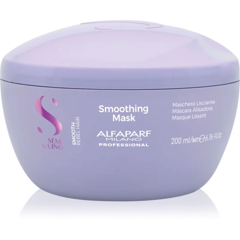 Alfaparf Milano Semi di Lino Smooth изглаждаща маска за непокорна коса 200 мл.