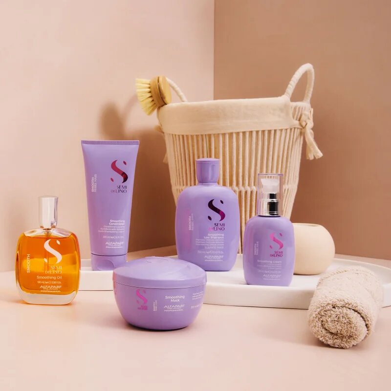 Alfaparf Milano Semi di Lino Smooth изглаждащо мляко за непокорна коса 125 мл.