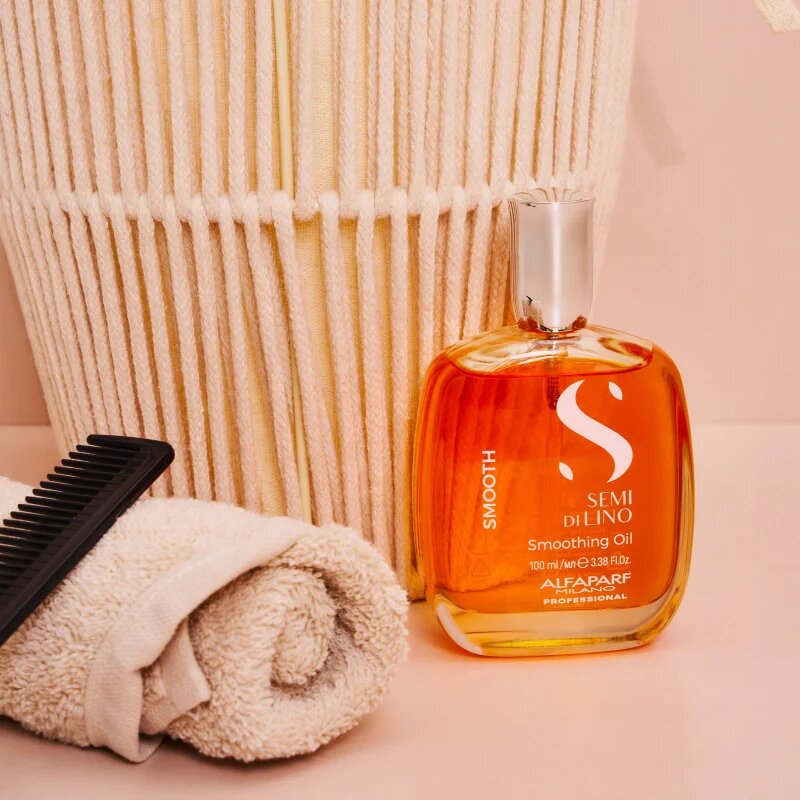 Alfaparf Milano Semi di Lino Smooth изглаждащо олио за непокорна коса 100 мл.
