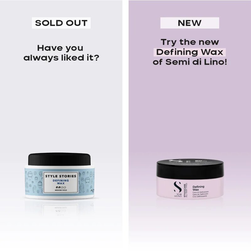 Alfaparf Milano Semi di Lino Style&Care Defining wax моделиращ восък за фиксиране и оформяне 75 мл.