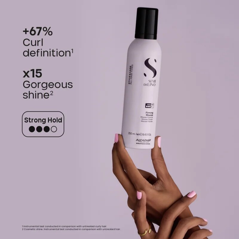 Alfaparf Milano Semi di Lino Style&Care Firming mousse пяна със силна фиксация За коса 250 мл.