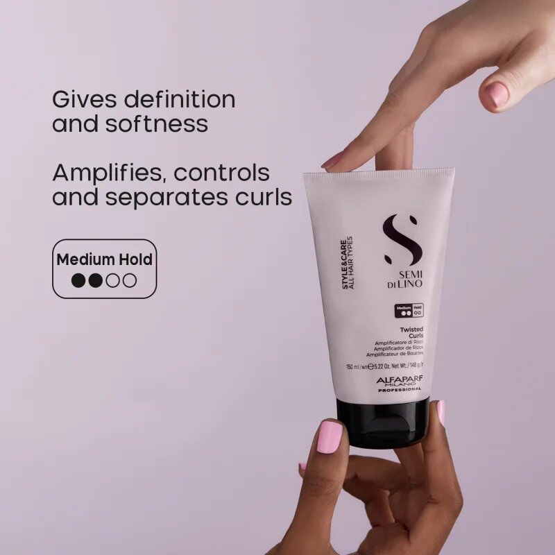 Alfaparf Milano Semi di Lino Style&Care Twisted curls стилизиращ крем за дефиниране на къдрици 150 мл.