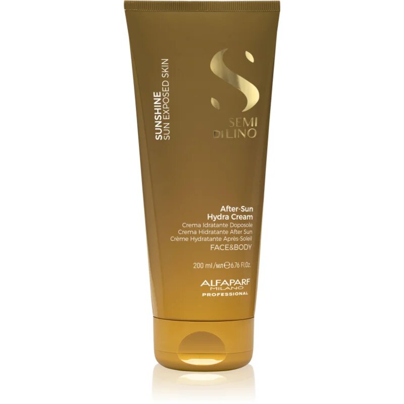Alfaparf Milano Semi di Lino Sunshine After Sun Hydra Cream хидратиращ крем за лице и тяло след слънчеви бани 200 мл.