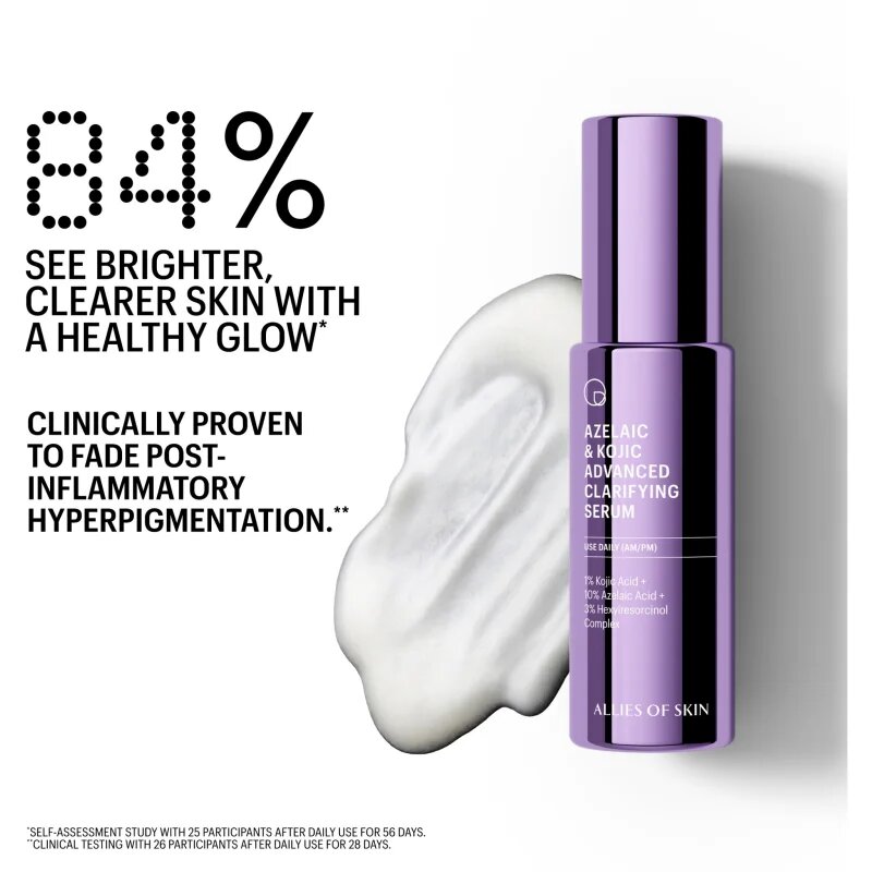 Allies of Skin Azelaic & Kojic Advanced Clarifying Serum дълбоко възстановяващ серум за лице 30 мл.