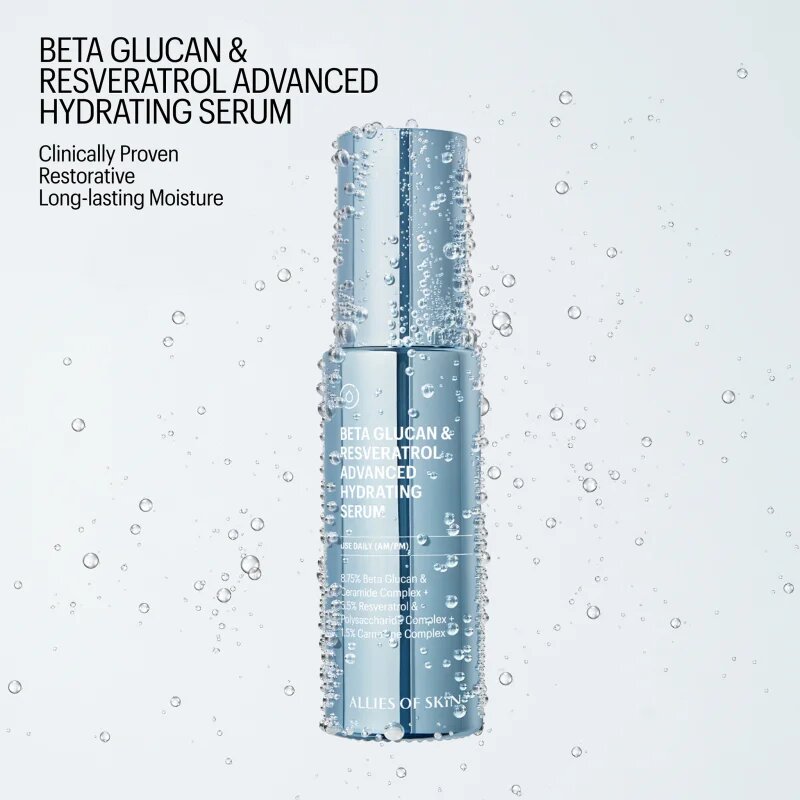 Allies of Skin Beta Glucan & Resveratrol Advanced Hydrating Serum интензивен хидратиращ серум 30 мл.