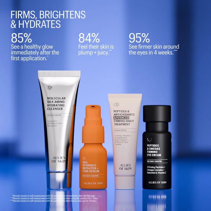 Allies of Skin Firm & Glow Routine подаръчен комплект за освежаване и изглаждане на кожата
