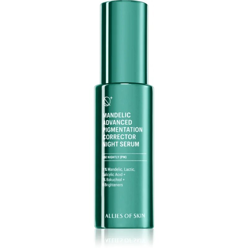 Allies of Skin Mandelic & Peptides Advanced Pigmentation Corrector Night Serum нощен серум за равномерен тен на кожата 30 мл.